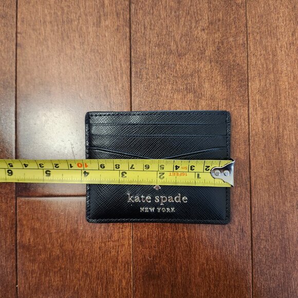 Kate Spade Staci slim black leather card holder - Picture 6 of 7